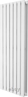 1200mm High x 476mm Wide Double Panel Gloss White Designer Radiator 3409 btus