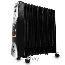 13 Fin 3kw Portable Electric Oil Filled Radiator Heater 3000w Home Office 3 Heat