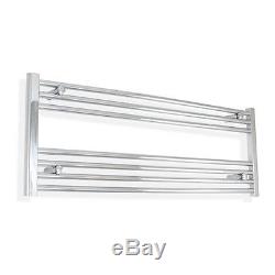 1300mm Wide Central Heating Flat chrome Heated Towel Rail Radiator All Size's