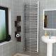 1600 x 500mm Curved Bathroom Heated Towel Rail Radiator Chrome Central Heating