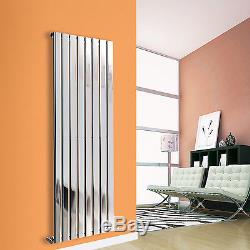 1600x544mm Vertical Flat Panel Designer Bathroom Central Heating Radiator Chrome