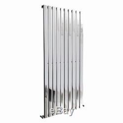 1600x680mm Vertical Flat Panel Designer Bathroom Central Heating Radiator Chrome