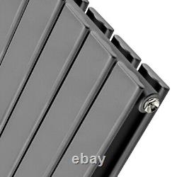 1780 x 560mm Anthracite Double Flat Panel Vertical Radiator