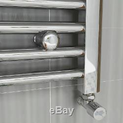 1800 x 600mm Straight Bathroom Heated Towel Rail Radiator Chrome Central Heating