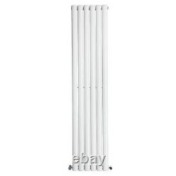 1800x354mm Vertical Designer Oval Column Radiator Central Heating Rads White