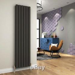 1800x452mm Double Anthracite Radiator Flat Panel Vertical Central Heating Rails
