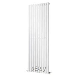 1800x590mm White Vertical Tall Designer Radiator Oval Panel Central Heating