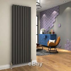 1800x608mm Double Anthracite Radiator Flat Panel Vertical Central Heating Rails