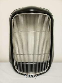 1932 Ford Hot Rod Steel Radiator Grill Shell Smooth Stainless Grille Insert