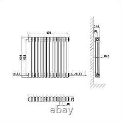 2 3 Column Traditional Cast Iron Style Horizontal Vertical Radiator Anthracite