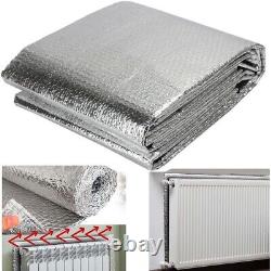 2 x Bubble Radiator Insulation Foil Roll Heat Reflective Energy Saver 5m x 60cm