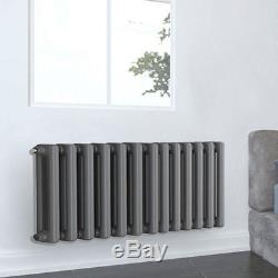 3 Column Central Heating Traditional White Anthracite Vintage Cast Iron Radiator