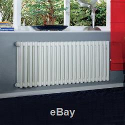 3 Column Central Heating Traditional White Anthracite Vintage Cast Iron Radiator