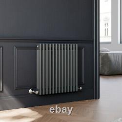 3 Column Traditional Radiator Cast Iron Style Central Heating Anthracite 600x605