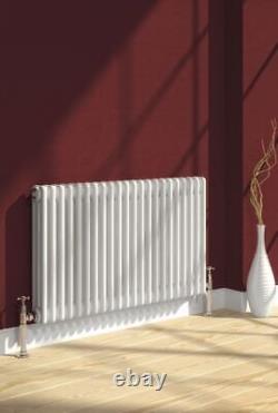 3 Column White Vertical Horizontal Radiators ULTRAHEAT TUBULARO Wall/Floor