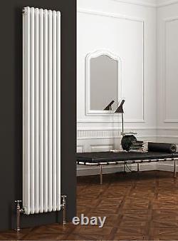 3 Column White Vertical Horizontal Radiators ULTRAHEAT TUBULARO Wall/Floor