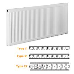 300 400mm High Compact Convector Central Heating Radiator single Double 11 21 22