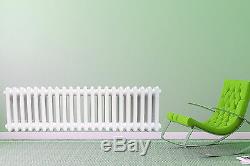 300x1010 mm Double Radiator Traditional Cast Iron Bathroom Central Heating White