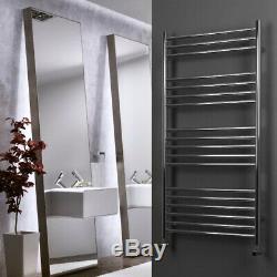 304 Stainless Steel Heated Towel Rail Bathroom Radiator Straight Ladder Polished