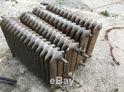 4 Reclaimed Vintage Cast Iron Radiators Heating Central Heating