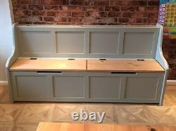 4 ft Radiator Cover Monks Bench/Settle/Pew With Storage (MADE TO ANY SIZE)