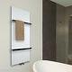 450mm Wide 1200mm High White Designer Heated Towel Rail Radiator Slim Bathroom