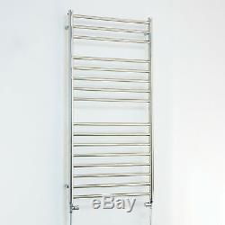 500 x 1200 Stainless Steel Heated Towel Rail Flat Radiator for Central Heating