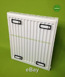 500mm HIGH T22 DOUBLE CONVECTOR CENTRAL HEATING RADIATOR VARIOUS WIDTHS VALVES
