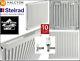 500mm High Central Heating Radiator Double or Single Convector Panel K1/K2 +TRV
