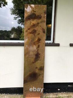 500mm wide distressed etched solid copper vertical designer radiator