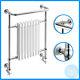 585x825mm White / Chrome Traditional Towel Rail Bathroom Central Heated Radiator