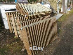 6 X Cast Iron Central Heating Radiators Architectural Salvage from Church Edward