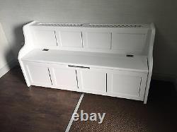 6 ft Radiator Cover Monks Bench/Settle/Pew With Storage (MADE TO ANY SIZE)