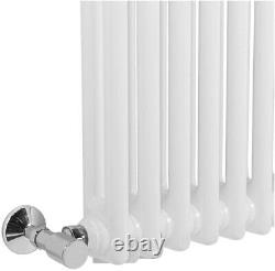 600 x 1010 mm White Traditional Colosseum Horizontal Double Bar Radiator