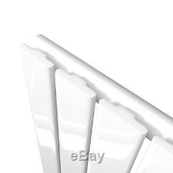 600 x 984mm Gloss White Flat Panel Horizontal Radiator Bathroom Central Heated