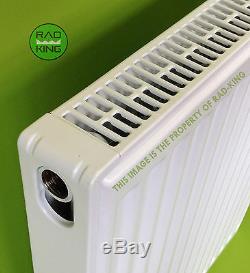 600mm HIGH T11 SINGLE CONVECTOR CENTRAL HEATING RADIATOR VARIOUS WIDTHS VALVES