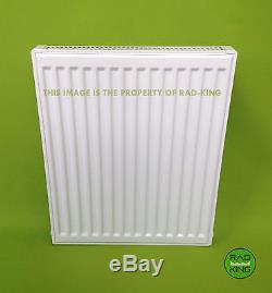 600mm HIGH T21 DOUBLE PANEL CENTRAL HEATING RADIATOR VARIOUS WIDTHS VALVES
