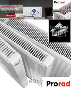 600mm High Central Heating Compact Radiator Double or Single Panel K1 P+ K2