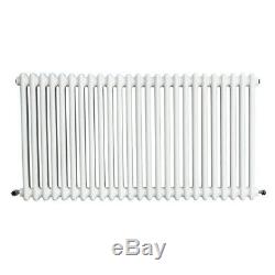 600x1145 mm Traditional 2 Column Radiator Cast Iron Central Heating Rads White