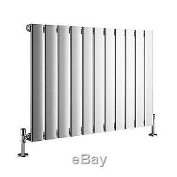 600x748mm Horizontal Flat Panel Column Designer Central Heating Radiator Chrome
