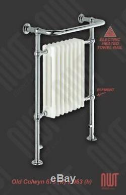 673mm(w) x 963mm(h) 500W Electric Pre-filled Old Colwyn Traditional Towel Rail