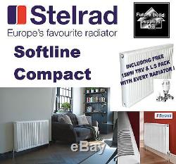 700mm High Central Heating Radiator Double or Single Convector Panel K1 / K2 TRV