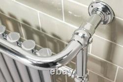952 x 659mm Bathroom Chrome Traditional Victorian Heated Towel Rail Radiator