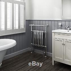 952x659mm Traditional Bathroom Central Heated Towel Rail Chrome Radiator RT03