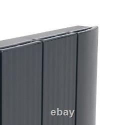 Adept Anthracite Aluminium Designer Radiator Vertical Horizontal Single Double