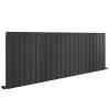 Aluminium Designer Radiators Anthracite Double Flat Panel Orion High Heat