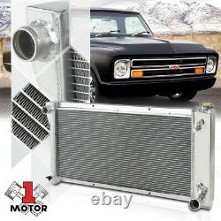 Aluminum 3 Row Performance Radiator for 67-72 Chevy/GMC C/K Pickup/Suburban/Van