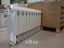 Aluminum Central Heating Radiator High Efficient Modern Round Shape 430mm Height