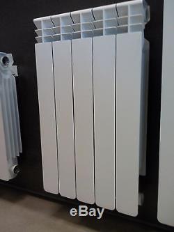 Aluminum Central Heating Radiator High Efficient Modern Round Shape 430mm Height