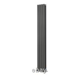 Anthracite Designer Oval Column Radiator Vertical Horizontal Central Heating Rad